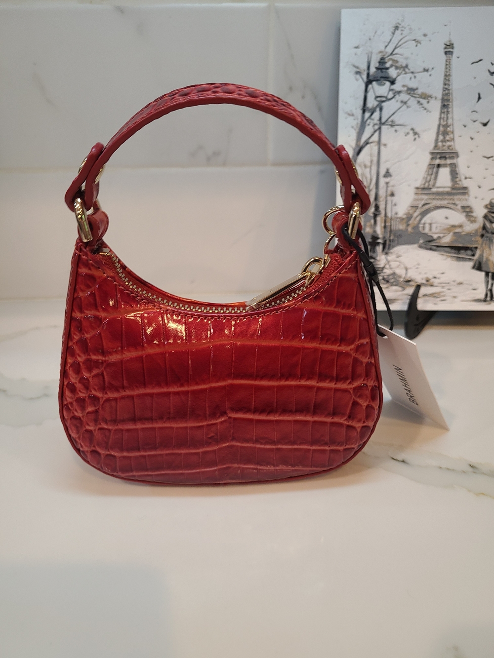 NWT Brahmin Radiant Red Melbourne Lollie Mini/Micro - Picture 4 of 15